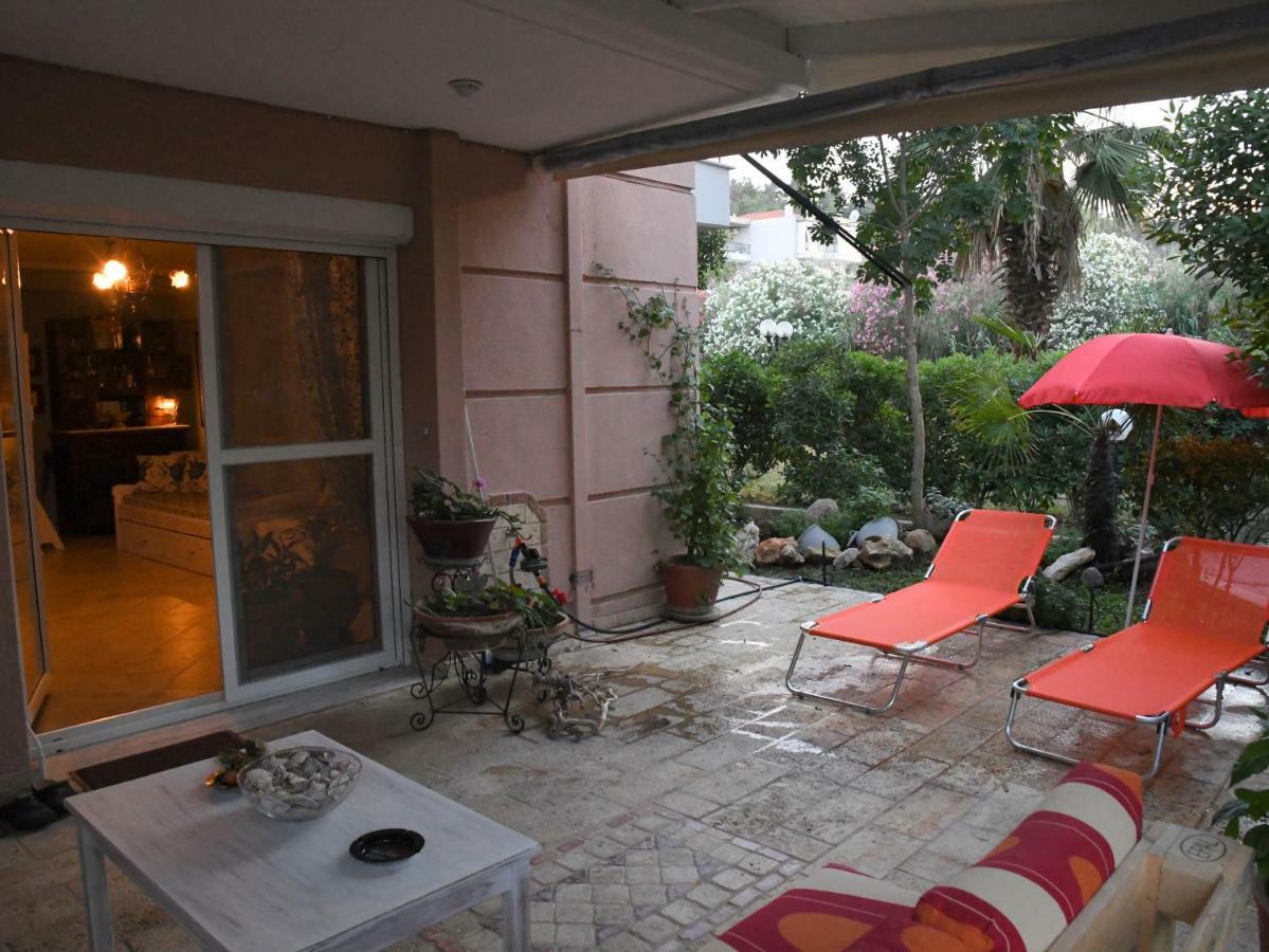 Studio On The Beach With Private Garden Agia Triada  Exterior foto